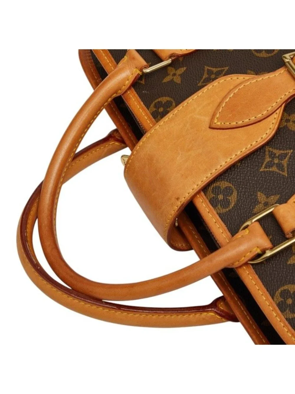 Louis Vuitton Monogram Rivoli Business Briefcase Document Brown Leather 1